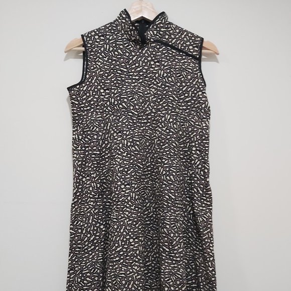 Leopard Pattern Qipao Dress - Picture 1 of 8